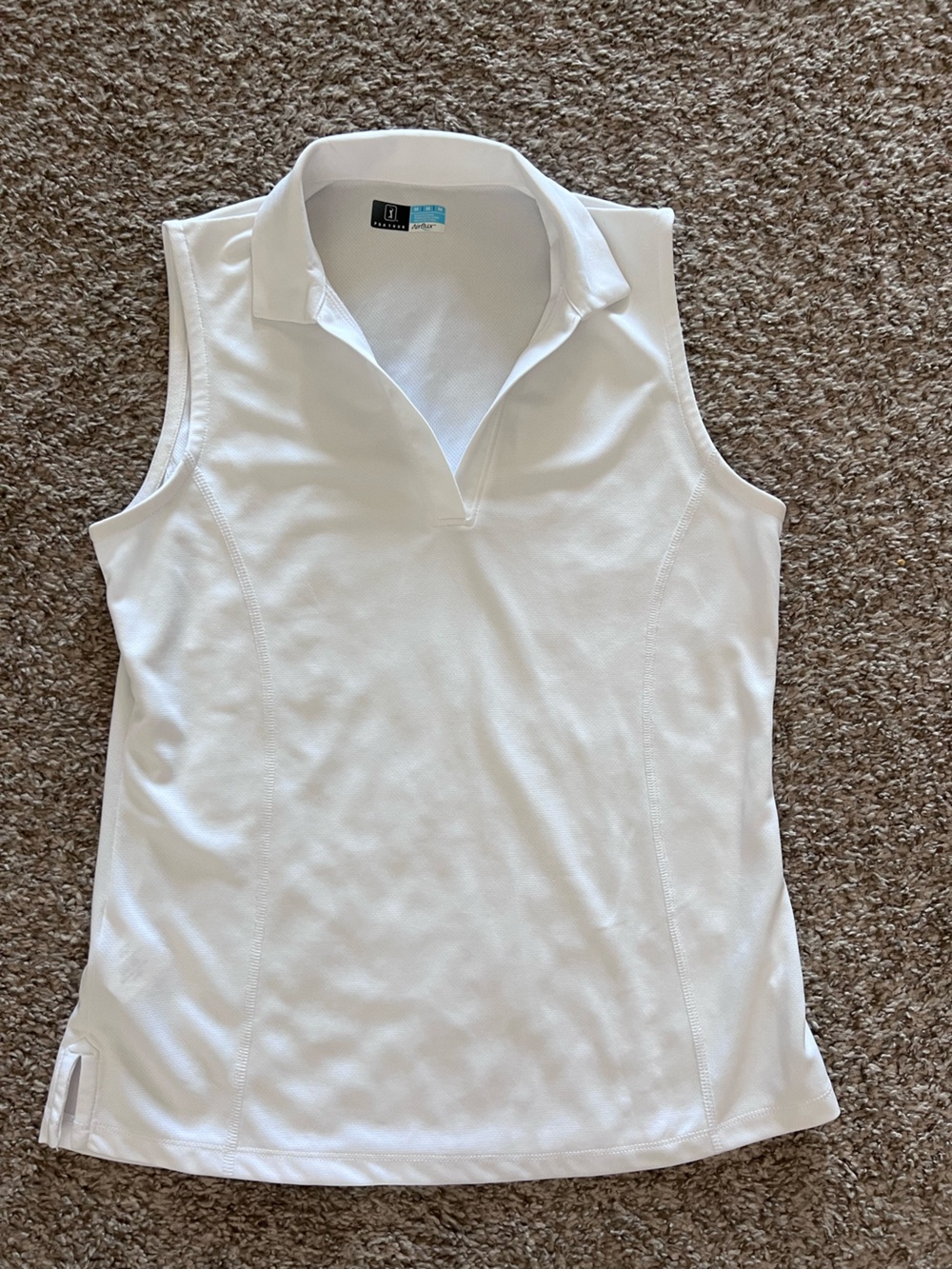 PGA Women's White Sleeveless Golf Top